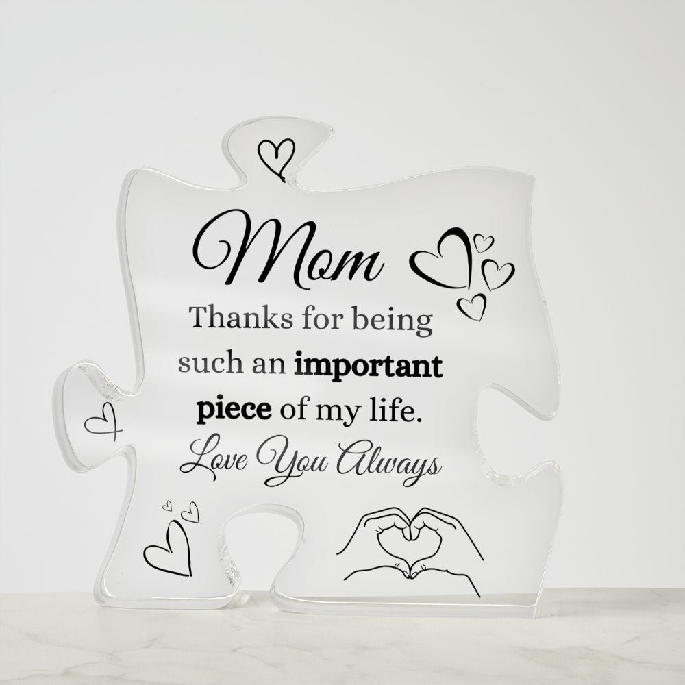 Mom / Acrylic Puzzle Piece
