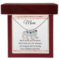 Mom Necklace / Engraved Baby Foot with Birthstone Necklace