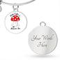 Keep Calm Mushroom / Circle Bangle