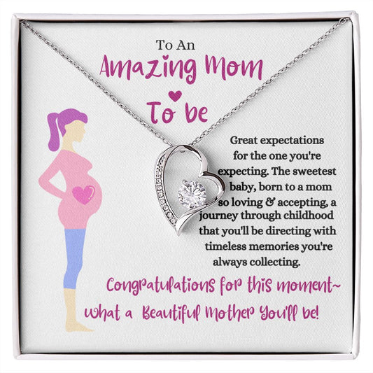 Mom To Be / Forever Heart Necklace
