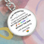 Daughter / Circle Keychain