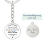 Daughter / Circle Keychain