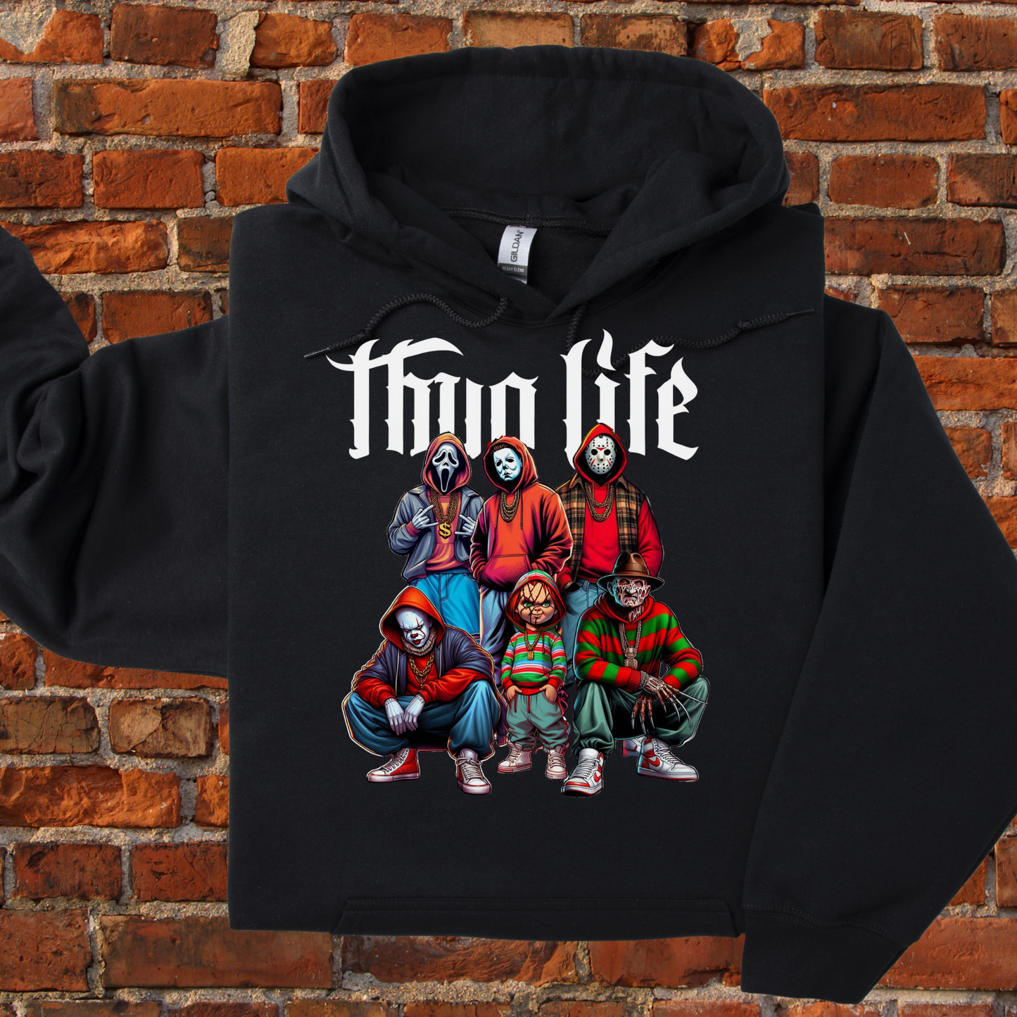 Thug Life Horror Fan Unisex T-Shirt/ Sweatshirt and Hoodie