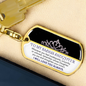 To My Badass Daughter Keychain / Personalized Engraving Option