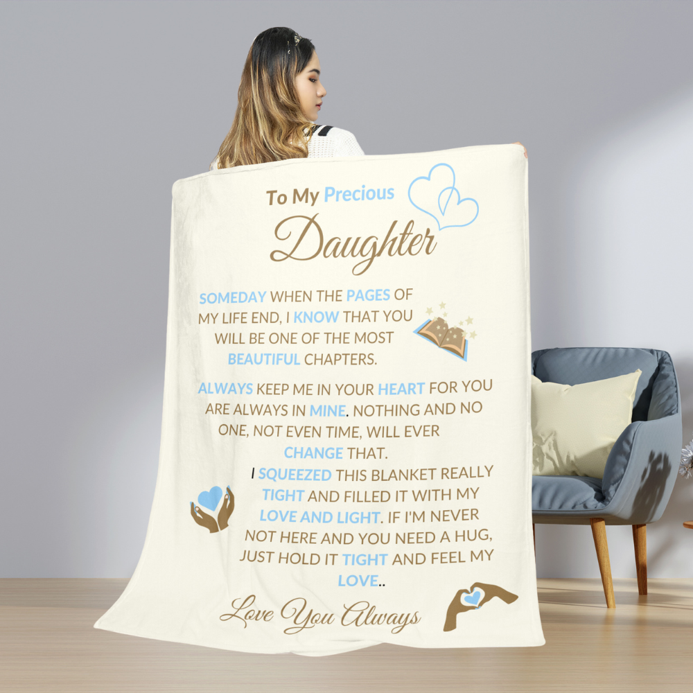 My Precious Daughter / Mink Sherpa Blanket 50x60