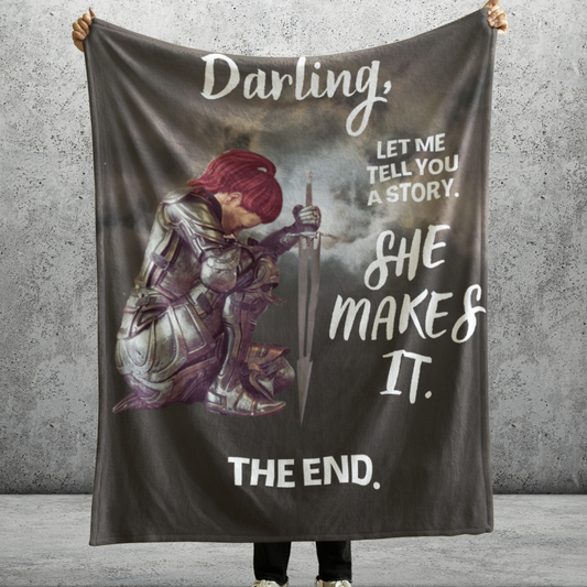 Darling "She Makes It" Arctic Fleece Blanket 50x60