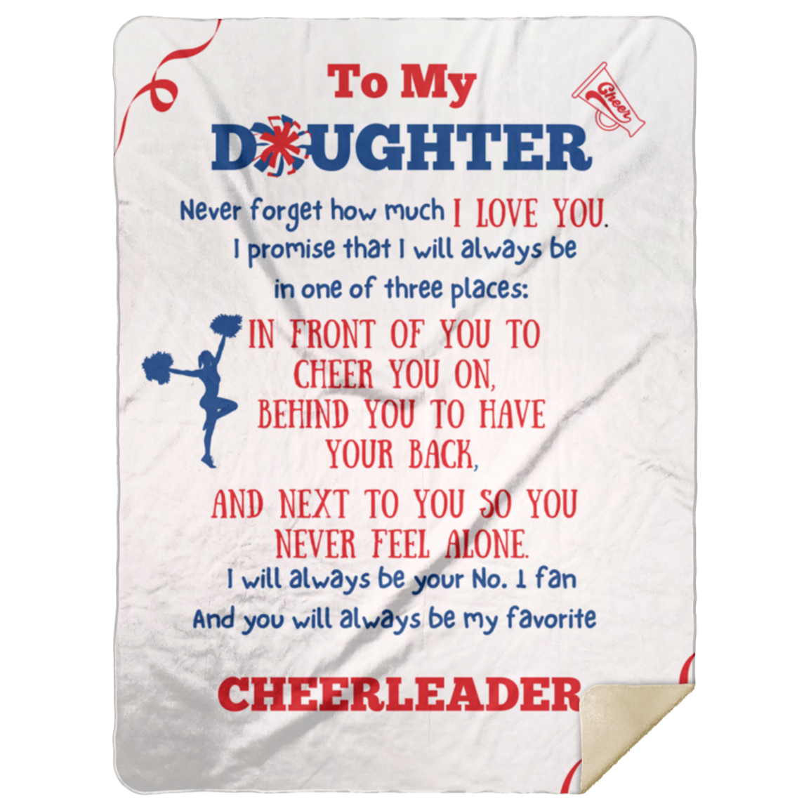 Daughter Cheerleader Blanket