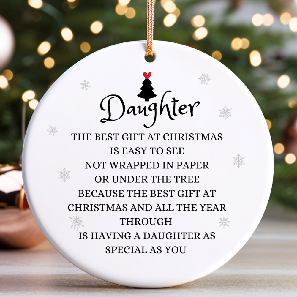 Daughter Circle Ornament