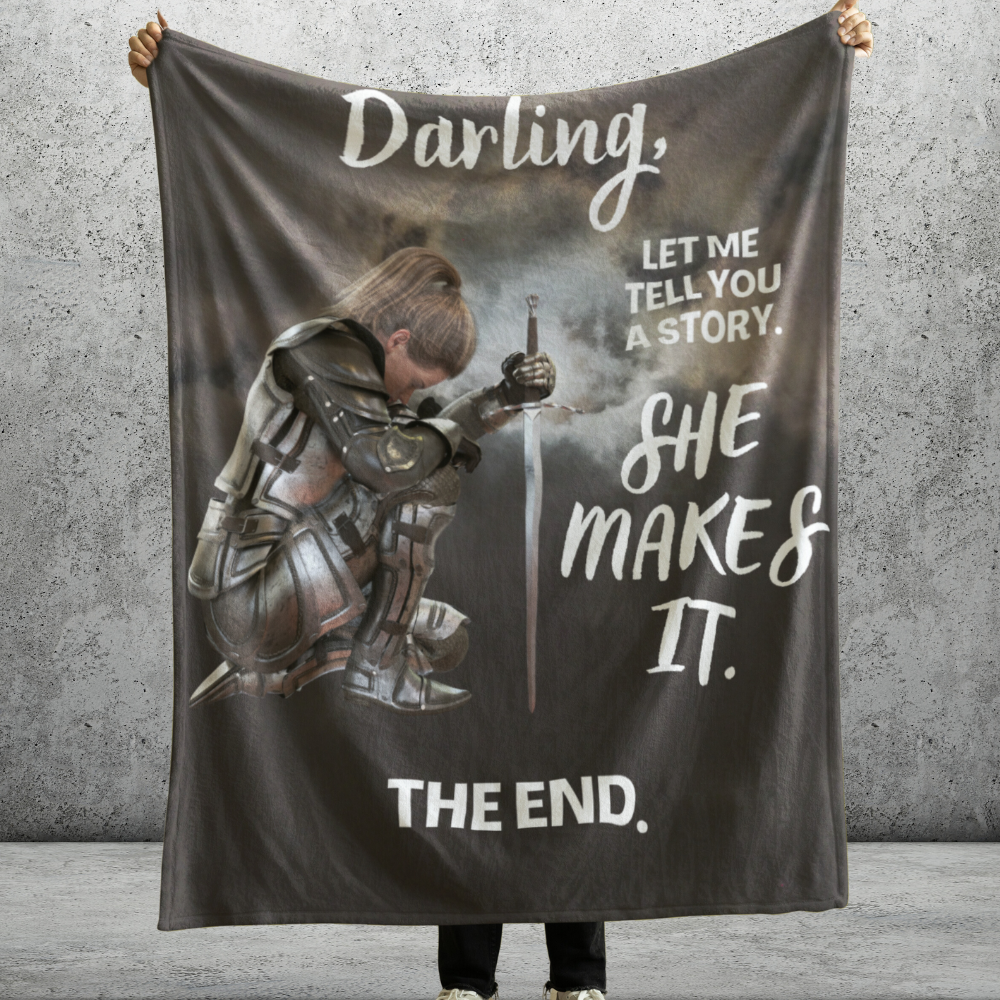 Darling "She Makes It" Arctic Fleece Blanket 50x60