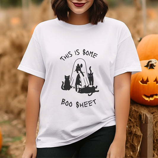 Cat Boo Sheet Unisex Short-Sleeve T-Shirt