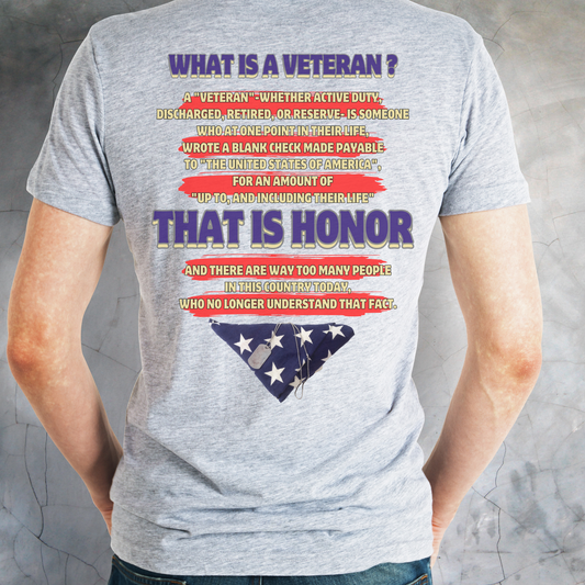 What is a Veteran?  Short-Sleeve T-Shirt