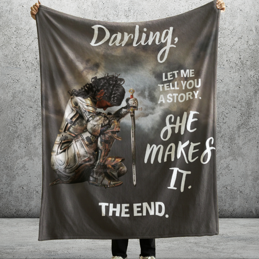 Darling "She Makes It"  Arctic Fleece Blanket 50x60
