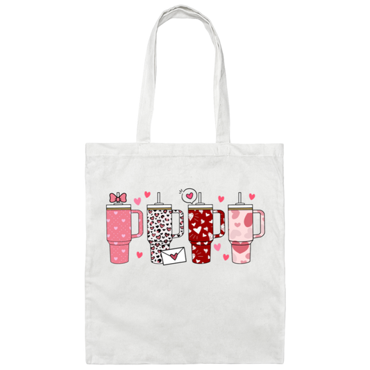 Valentine's Day Cup Canvas Tote Bag