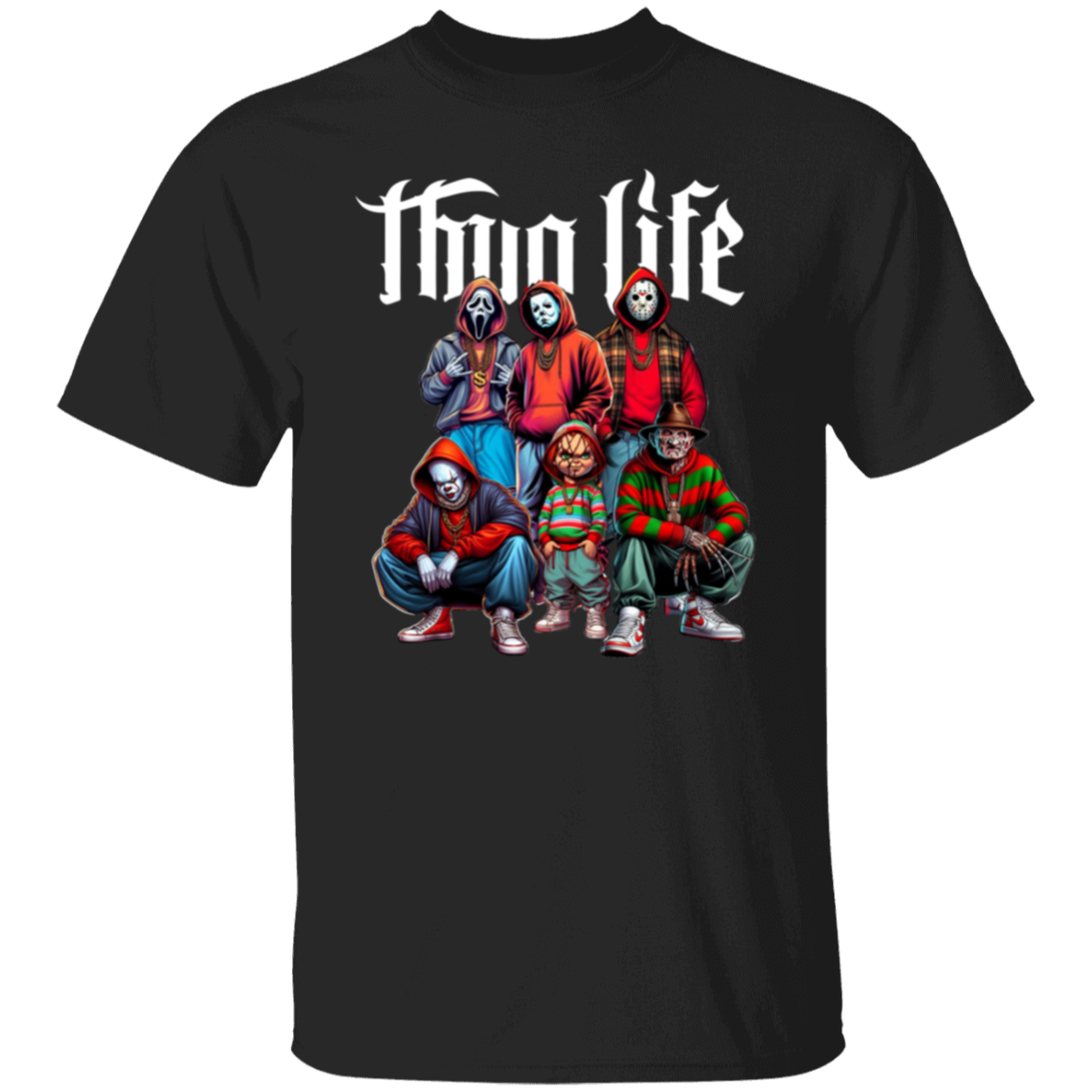 Thug Life Horror Fan Unisex T-Shirt/ Sweatshirt and Hoodie