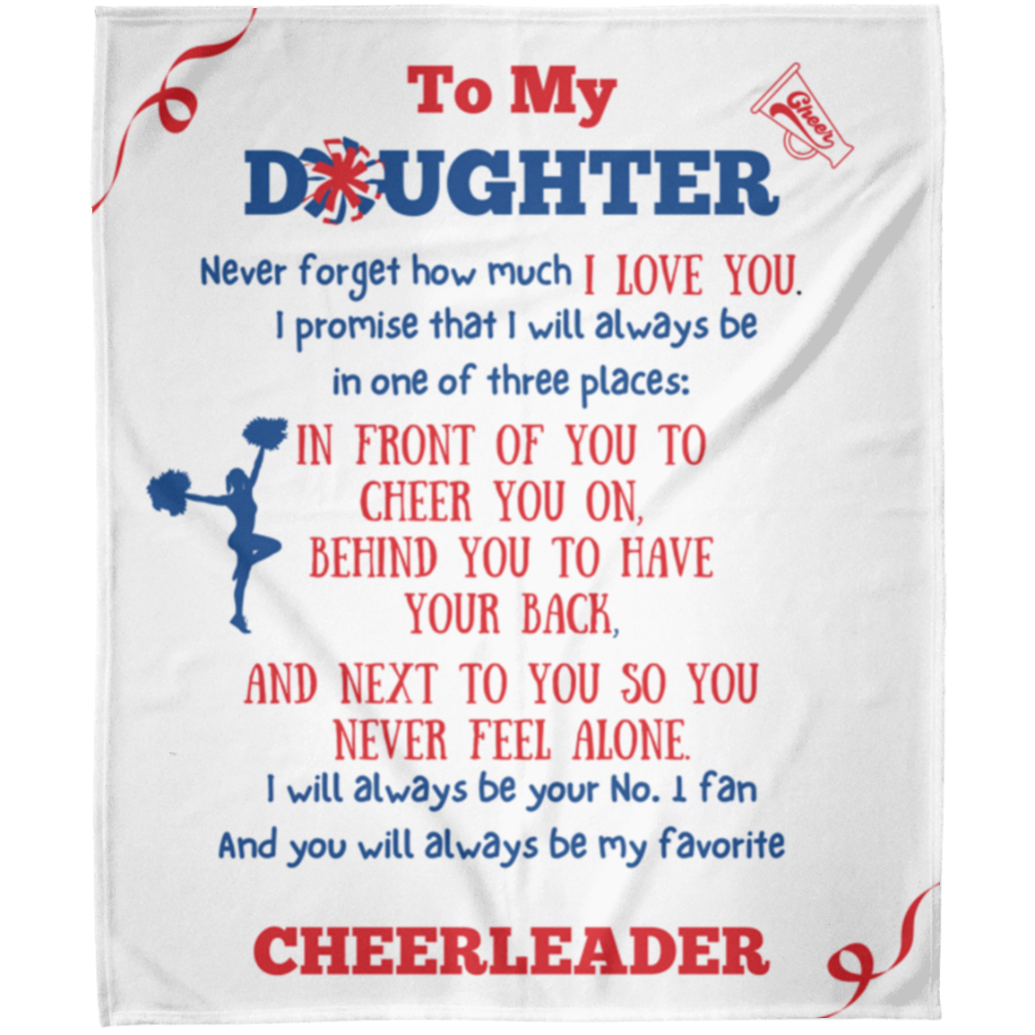 Daughter Cheerleader Blanket