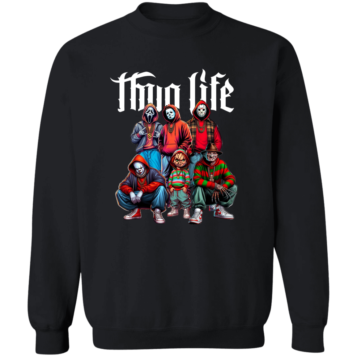 Thug Life Horror Fan Unisex T-Shirt/ Sweatshirt and Hoodie