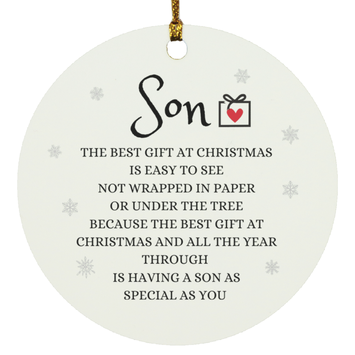 Son Circle Ornament