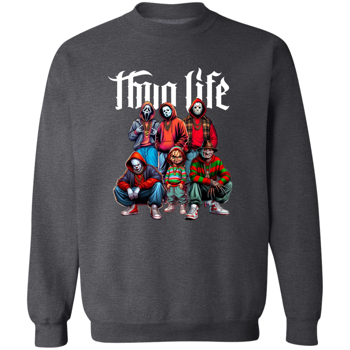 Thug Life Horror Fan Unisex T-Shirt/ Sweatshirt and Hoodie