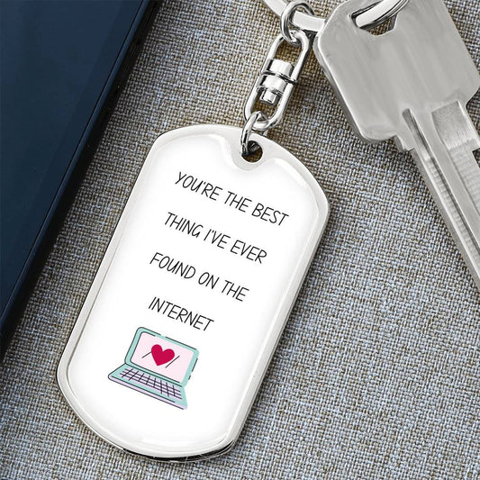 Soulmate / Dog Tag Keychain