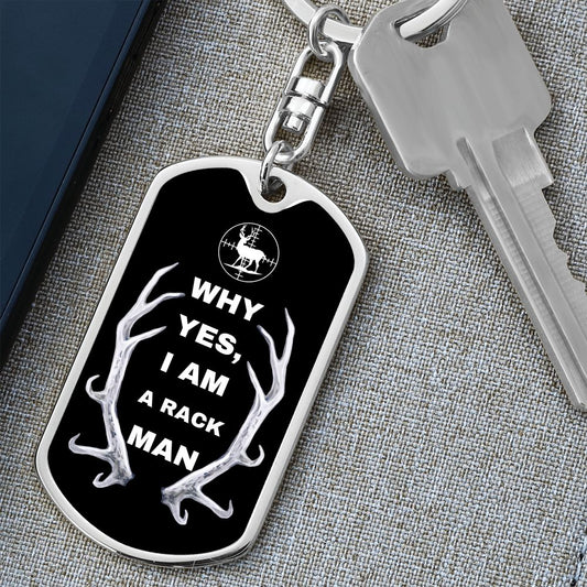 Hunter / Dog Tag Keychain