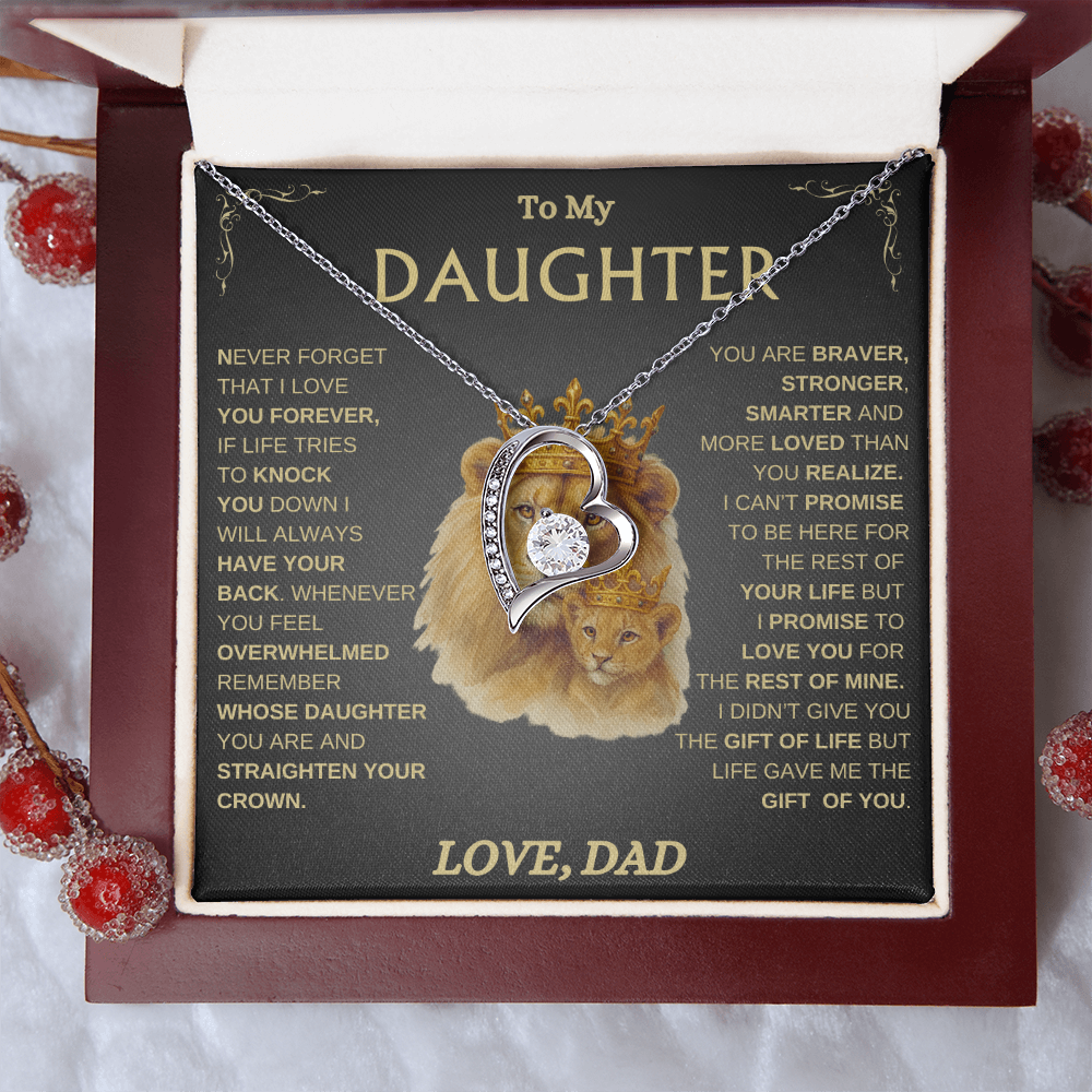 To My Daughter/ Always Have Your Back / Forever Love Necklace