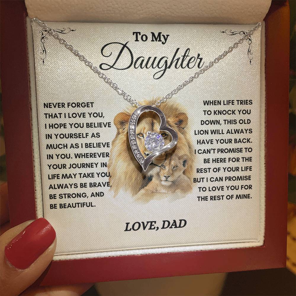 To My Daughter / This Old Lion / Gift from Dad / Forever Love Necklace
