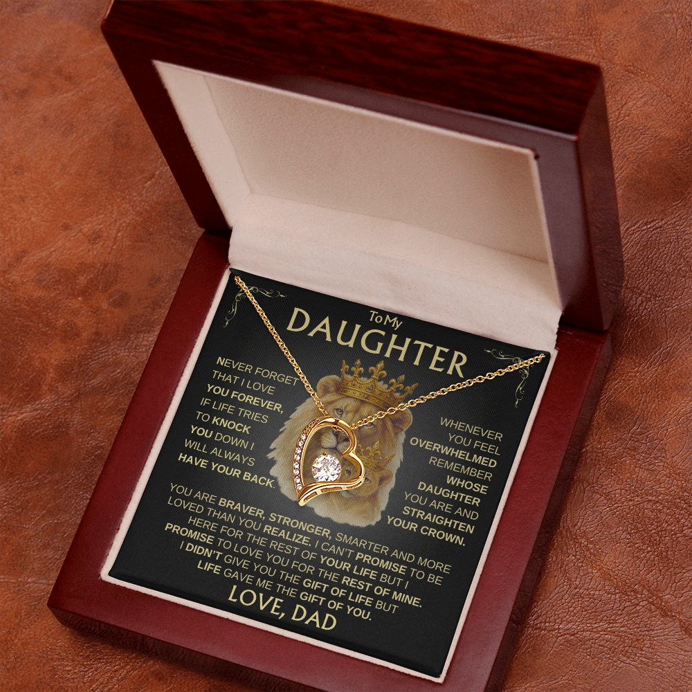 To My Daughter, Love, Dad / Always Have Your Back / Forever Love Necklace