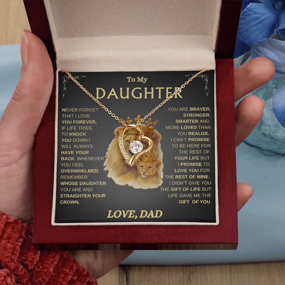 To My Daughter/ Always Have Your Back / Forever Love Necklace