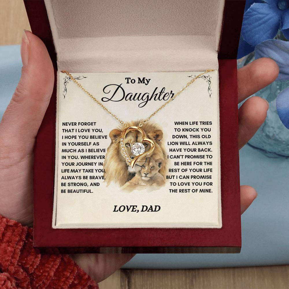 To My Daughter / This Old Lion / Gift from Dad / Forever Love Necklace