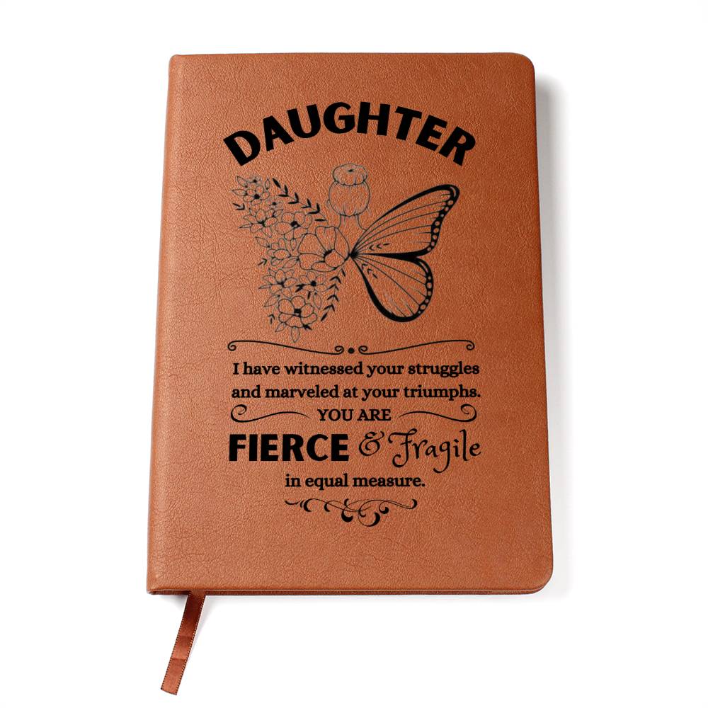 Daughter / Gift from Dad / Gift from Mom / Graphic Leather Journal