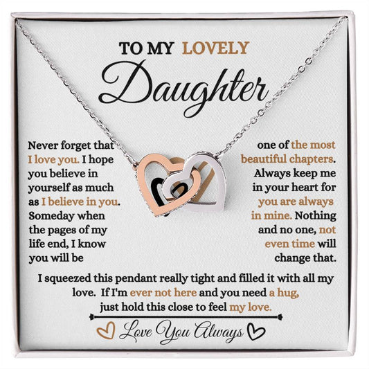 To My Lovely Daughter / Most Beautiful Chapters / Interlinking Heart Necklace