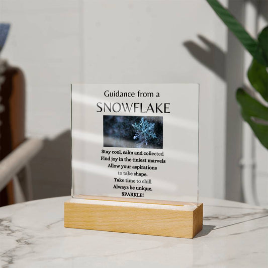 Guidance from a Snowflake / Acrylic Plaque LED light upgrade