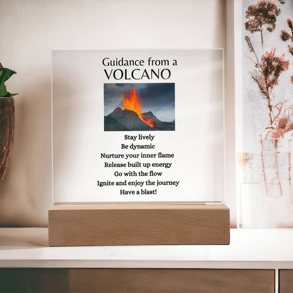 Guidance form a Volcano / Acrylic Plaque with LED light upgrade