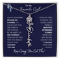 To My Favorite Girl / Beautiful Determined Flower / Birth Flower Name Necklace