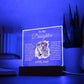 To My Daughter/ Gift from Dad / Acrylic Square with LED light.