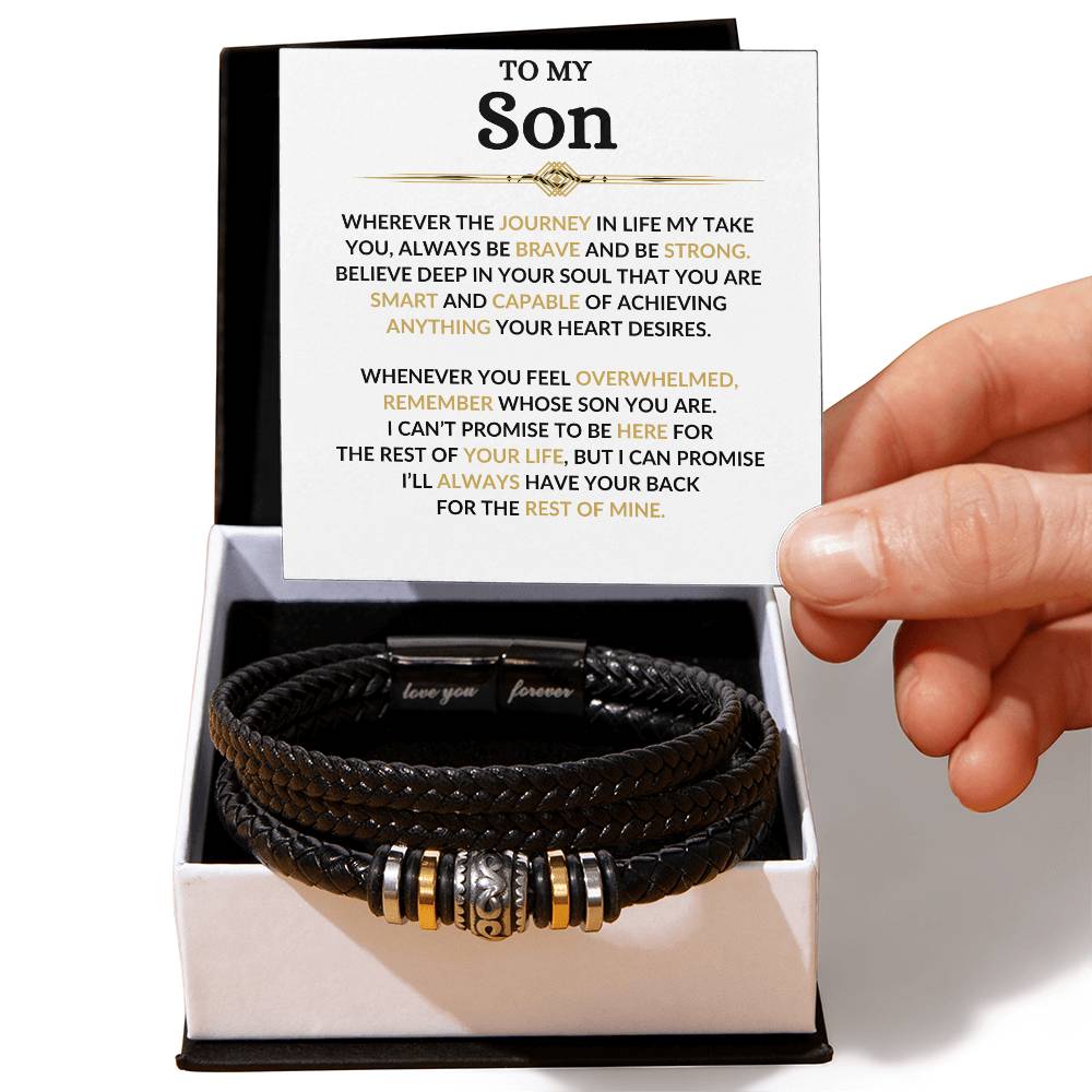 To My Son /  Love You Forever Bracelet