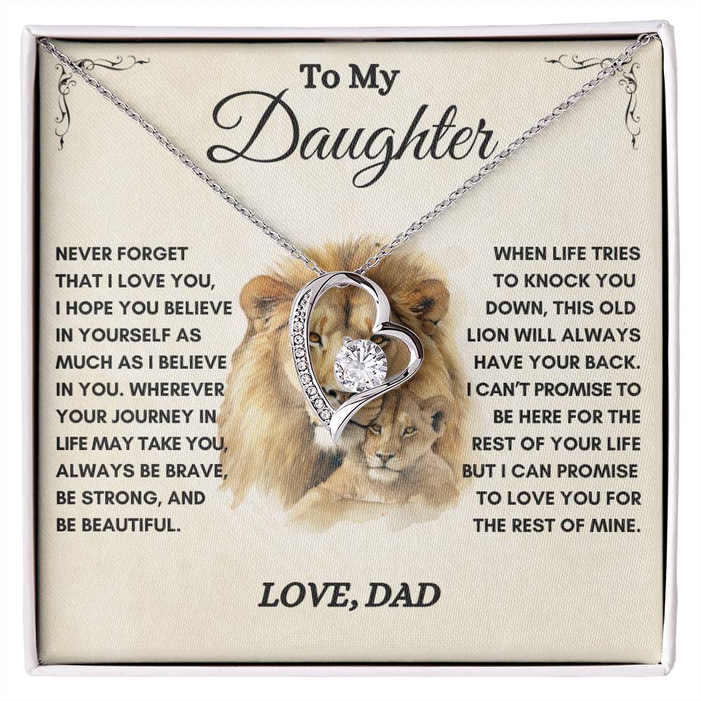 To My Daughter / This Old Lion / Gift from Dad / Forever Love Necklace