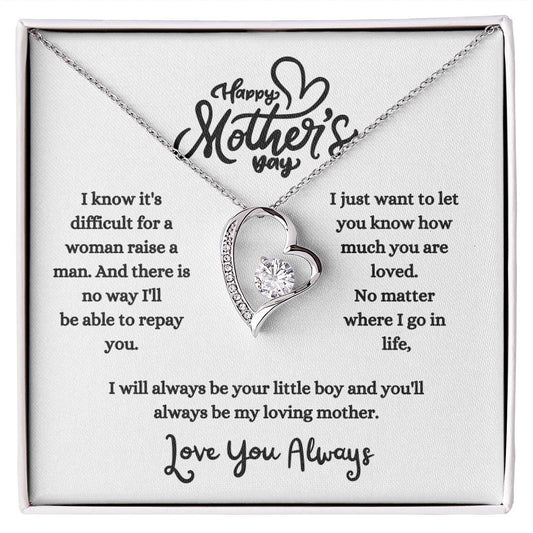 Happy Mother's Day / Gift from Son / Forever Love Necklace