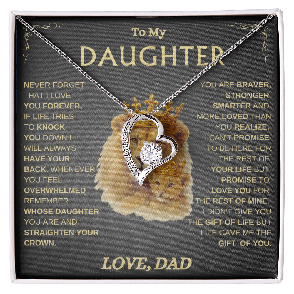 To My Daughter/ Always Have Your Back / Forever Love Necklace