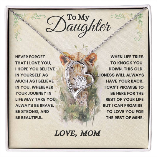 To My Daughter / This Old Lioness / Forever Love Necklace