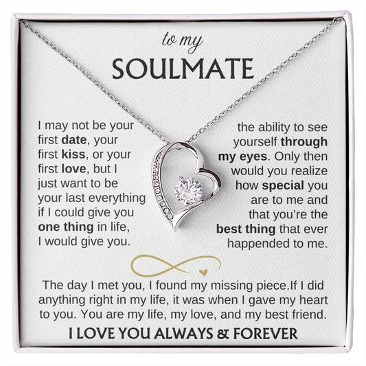 To My Soulmate / My Missing Piece / Forever Love Necklace