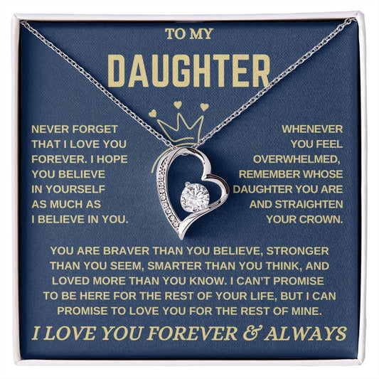 To My Daughter / Straighten Your Crown / Forever Love Necklace