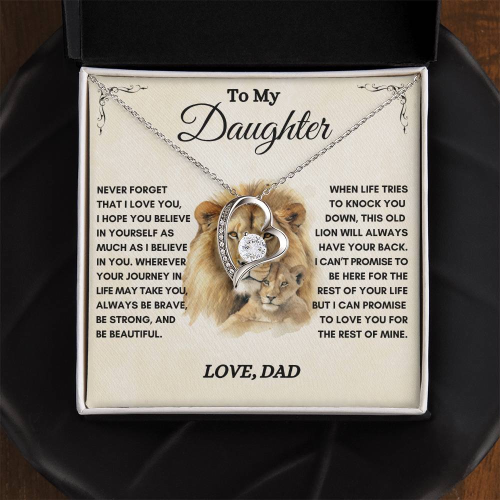 To My Daughter / This Old Lion / Gift from Dad / Forever Love Necklace