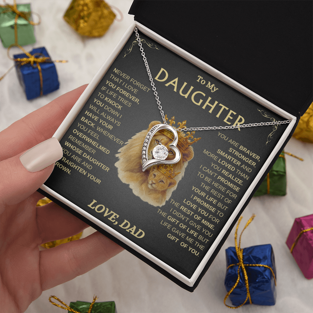 To My Daughter/ Always Have Your Back / Forever Love Necklace