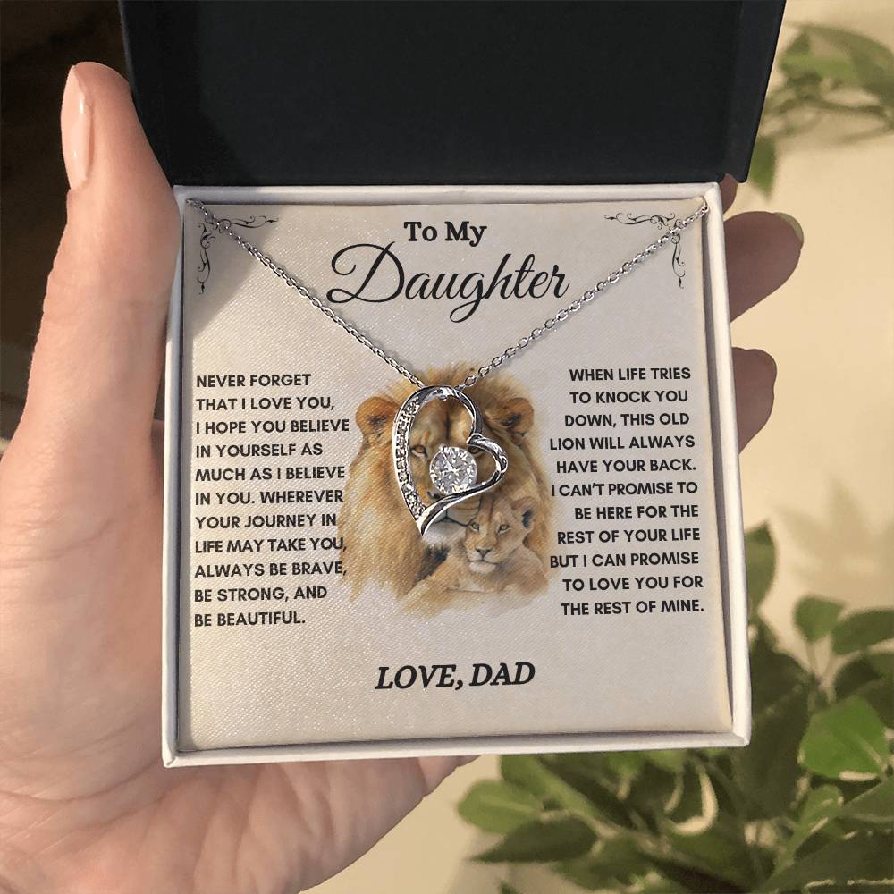 To My Daughter / This Old Lion / Gift from Dad / Forever Love Necklace