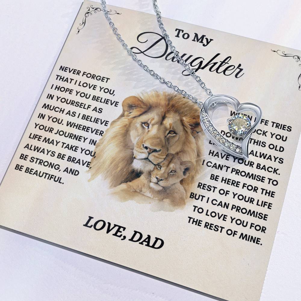 To My Daughter / This Old Lion / Gift from Dad / Forever Love Necklace
