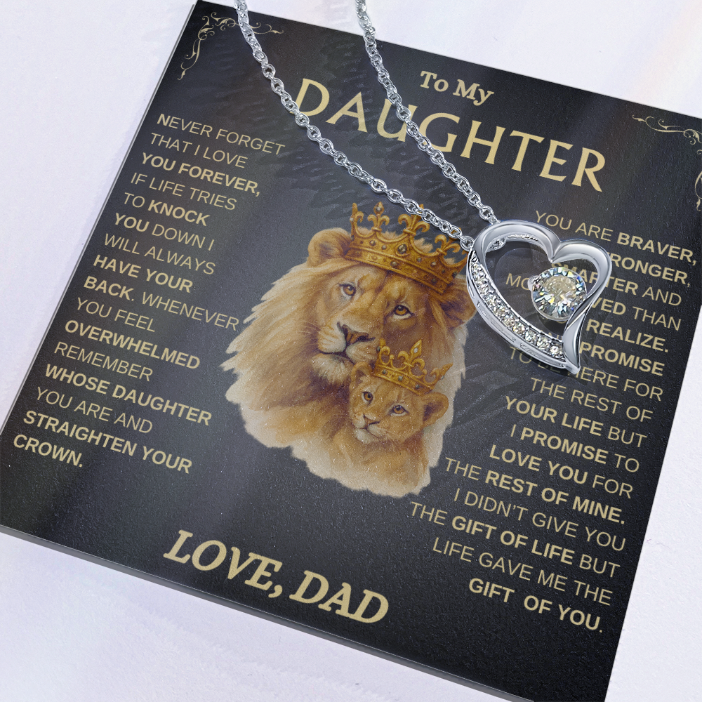 To My Daughter/ Always Have Your Back / Forever Love Necklace