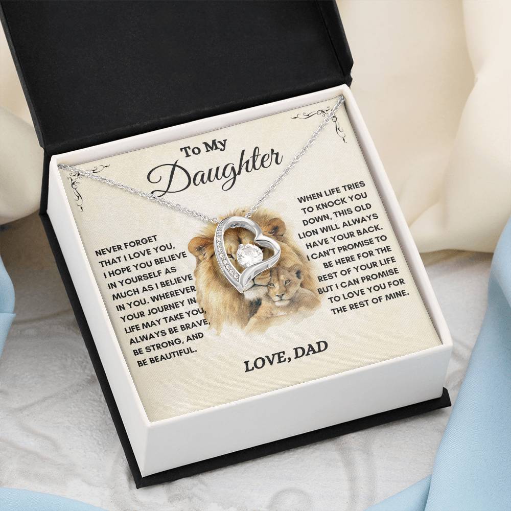 To My Daughter / This Old Lion / Gift from Dad / Forever Love Necklace