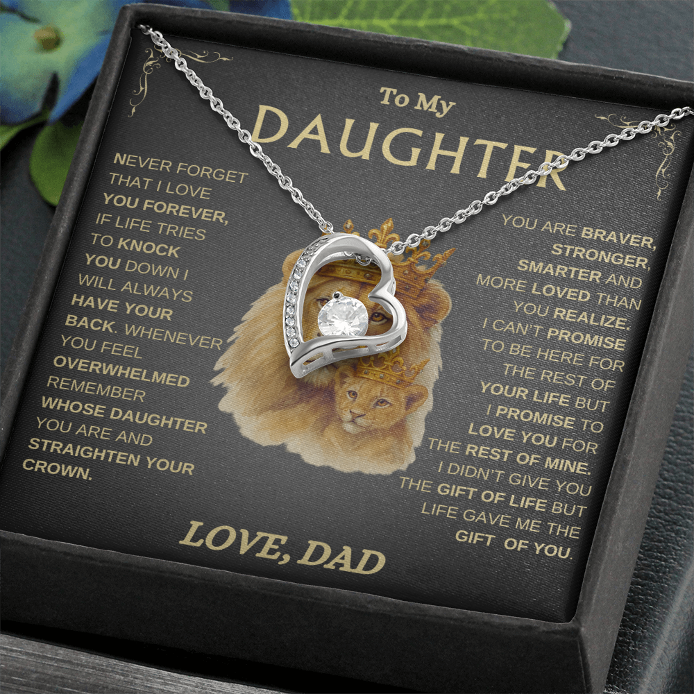 To My Daughter/ Always Have Your Back / Forever Love Necklace