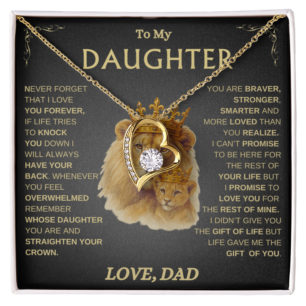 To My Daughter/ Always Have Your Back / Forever Love Necklace